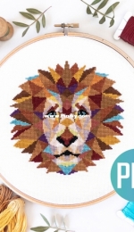 Velvet Pony Design - Geometric Lion