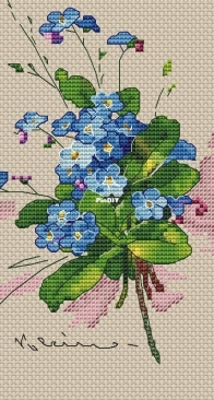 Blue Flowers by Natalia Fedorova
