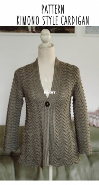 Mon Petit Violon Designs - Vita Apala - Kimono Style Cardigan