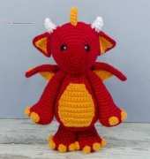 One and two company- Carolina Guzman- Felix the Baby Dragon Amigurumi - English