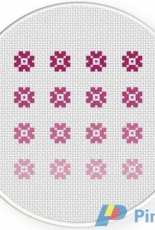 Daily Cross Stitch - Ombre Flowers