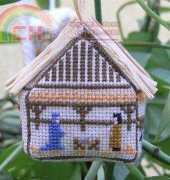 Small Town in 3D Cross Stitch - Manger
