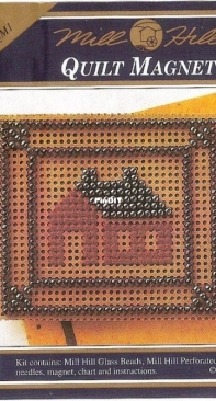 Mill Hill Quilt Magnets MHQM1 House Quilt Square