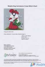 Stitchtastic PET-0104 - Westie Dog Caricature
