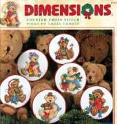 Dimensions 8705 Teddy Treasure Ornaments
