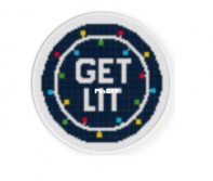 Daily Cross Stitch - Get Lit