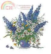 Чудесная игла /Magic Needle B-030 Blue bouquet