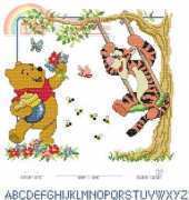Vervaco 70.984 Pooh Birth Sampler PCS