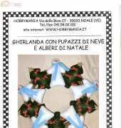 Hobbymania-Ghirlanda con pupazzi di neve