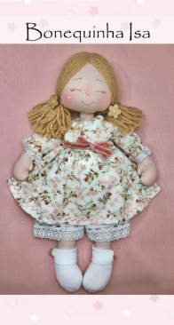 Atelier Magia de Algodao - Maria Clara Schvambach -  Isa Doll - Bonequinha Isa - Portuguese - Free
