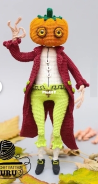 Crochet Pattern Guru - SimbaRed - Alexandra Simba - Mister Pumpkin