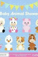 Liquinha Arteira - Baby Animal Shower Felt Pattern- Portuguese