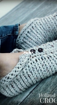 Holland Designs - Lisa van Klaveren - Chunky Ribbed Slippers