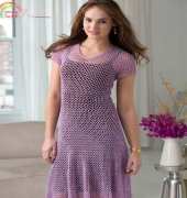 Red Heart LC4622 - Linda K Jefferies - Dress with Flare - Free