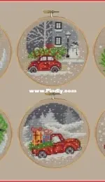 Permin 13-8240 - 13-8241 - 13-8242 - 13-8243 - 13-8244 - 13-8245 - Ornaments PCS