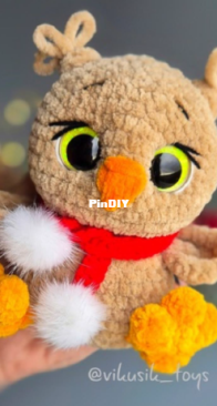Vikusik toys - Viktoriya Kravchenko - Виктория Кравченко - Owl - Совуля - Russian