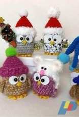 Nowacrochet- Tamara Nowack- Owls in hat-  German