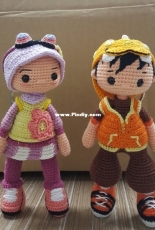 Amigurumi Doll - Boboiboy and Hanna