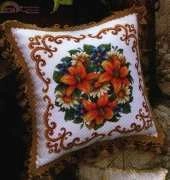 Pillow Lilies and daisies