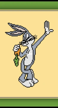 Cross Stitch Quest - Bugs Bunny Carrot - Looney Tunes - Free