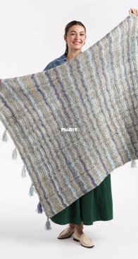 Premier Yarns - Mommy Loves Yarn - Liz Salazar - Ocean Shore Blanket - Free