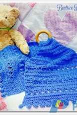 Beatrice Ryan Designs -Blue Bell Teething Lovely Baby Blanket  by Beatrice Ryan Designs-Free