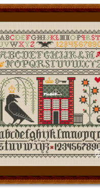 WombatStitching - House and Raven