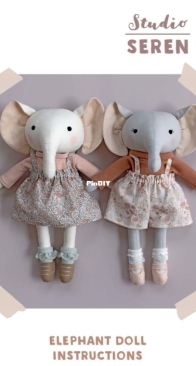 Studio Seren - Elephant Doll - Elephant Clothes