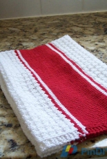 French Stripe Tea Towel by Megan Delorme-English-Free
