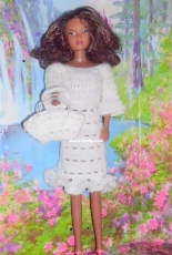 Maguinda Bolsón - Orquidea dress and bag set for dolls