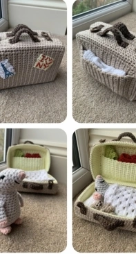 Laura Loves Crochet - Laura Loves Crochet - Laura Sutcliffe - Mouse in a Suitcase