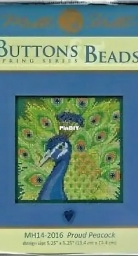 Mill Hill - Buttons & Beads Spring Series MH14-2016 Proud Peacock PCS + XSD