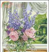 Dimensions - The Gold Collection 35257 Peonies & Delphiniums XSD
