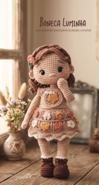 Bubalu Croche - Luana Telles - Luminha Doll - Boneca Luminha - Portuguese