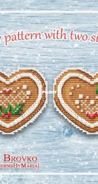 Gingerbread Heart Ornament by Maria Brovko