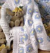 Leisure Arts - Anne Halliday - Blossoming Baby Afghan