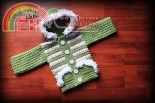 New Born Knots - Amanda Chapman -  41  Striped Fur Trim Hoodie Sweater Coat