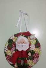 Patchwork and felt cristhmas garland