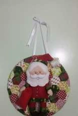 Patchwork and felt cristhmas garland