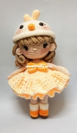 Crochet Garage - Mimi Doll  a chick chick - Portuguese - Translated