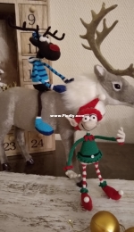 reindeer and elf