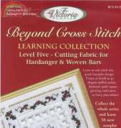 The Victoria Sampler Learning Collection Level 5  Cutting Fabric for Hardanger and Woven Bars BCS 5-2 - Holly Berries
