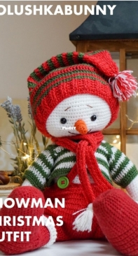 Polushka Bunny - Maria Ermolova - Snowman Chritsmas Outfit