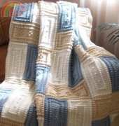 Color and Shape Design- Jody Pyott- Crocheted Blanket Cozy