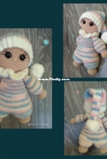 Little knitted baby doll