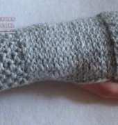 Pebbles & Stones Fingerless Mitts by Kaitlyn Rittenhouse