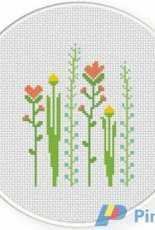 Daily Cross Stitch - Tall Flowers