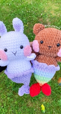 RIN Crochet - rin.meow21 - Linh Dang - Bunnie and Bearie Mermei