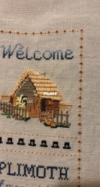 A Pilgrim's Welcome bell pull
