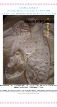 Angies Angels 6 All in One Romper Suit Hat and Bootees